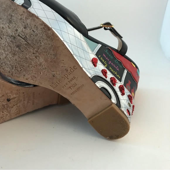 Kate Spade Dora Taco Truck Patent Leather Shoes Size 7.5 - Picture 12 of 13